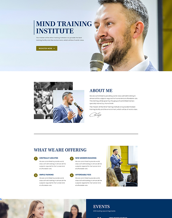 One-Page Website One-Page Website