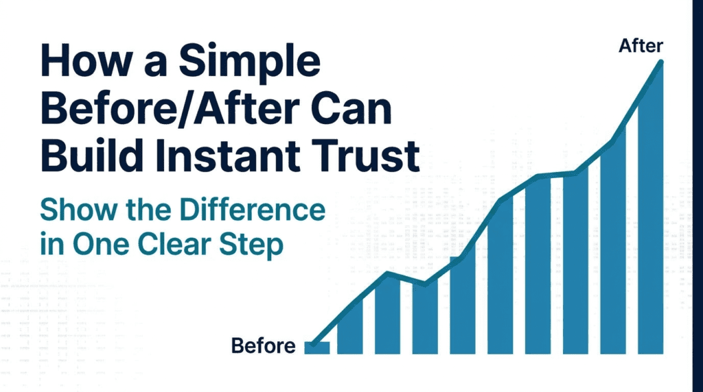 How a Simple Before and After Can Build Trust
